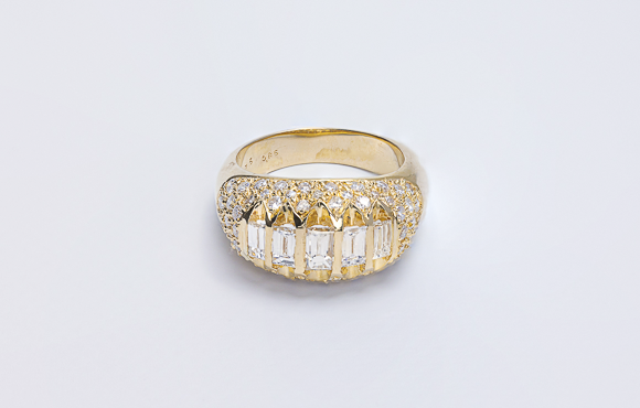 K18ダイヤリング　D 1.5Ct