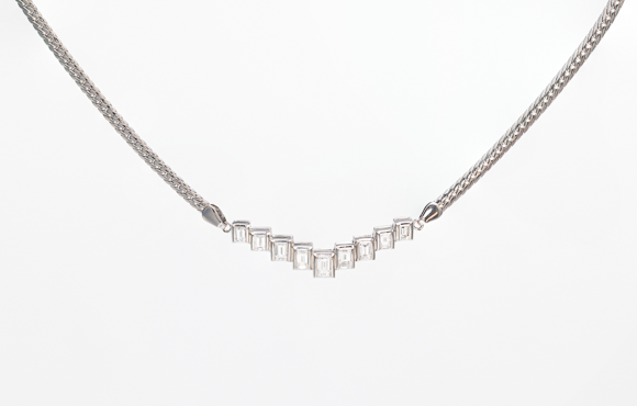 プラチナ　ダイヤネックレス　計2.6Ct