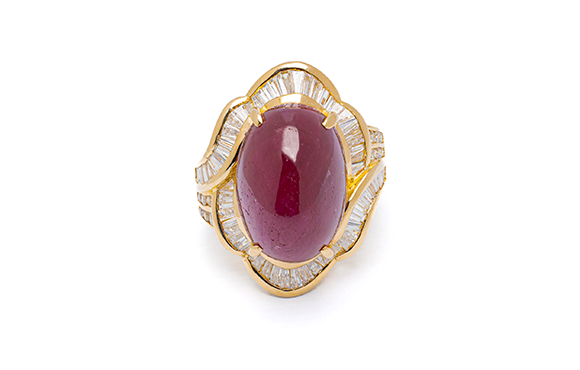 K18ルビーリング　R 27.41Ct