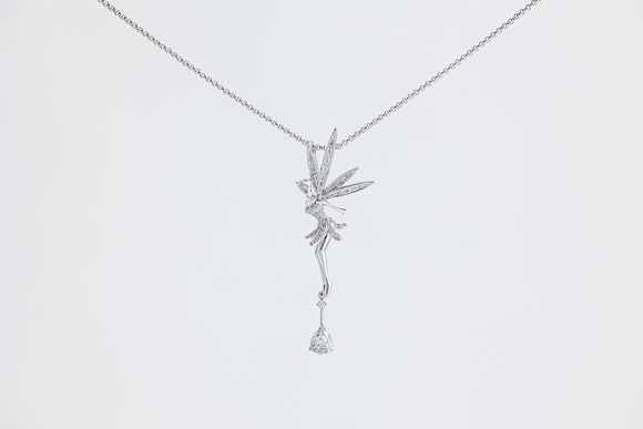 K 18WGダイヤ　ネックレス　D 0.857Ct 0.69Ct 0.16Ct